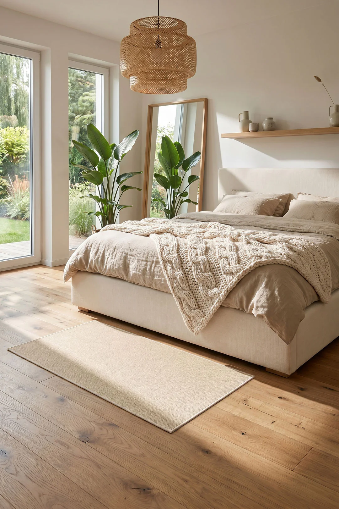 Jute-Haptik Mono Creme Teppich - Image 27