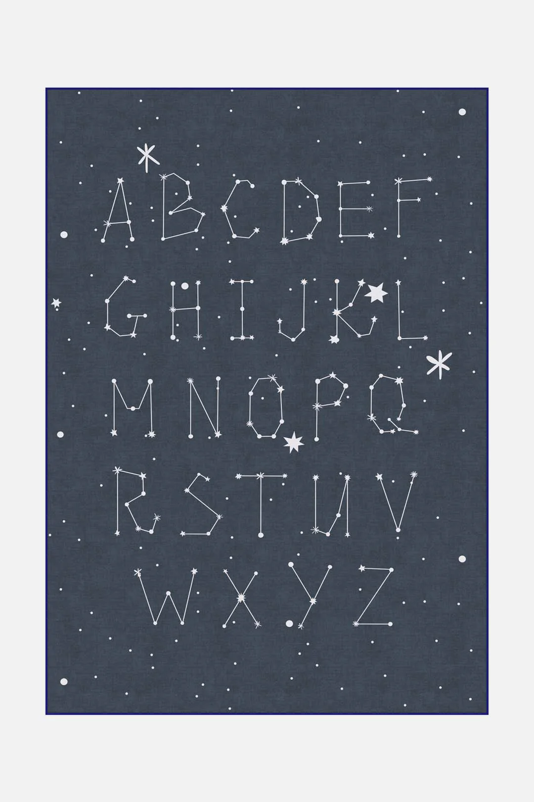 Stern Alphabet Teppich